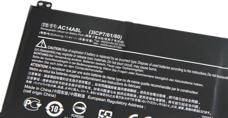Батарея Acer VN7-571, VN7-571G, VN7-591, VN7-591G;   AC14A8L - изображение 2